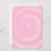 Achtergrond foto roze aankondiging (Achterkant)