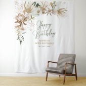 Achtergrond foto van Elegant Boho Birthday Party Wandkleed (In situ)