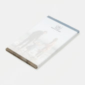 Achtergrond foto van uw familie | Aangepast monogr Post-it® Notes (Schuin)