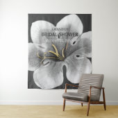 Achtergrond foto's foto's van zwarte en witte brui wandkleed (In situ)