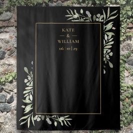 Achtergrond foto's van Black and Gold Foliage Wedu Wandkleed