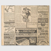 Achtergrond gebruikt papier. Oude krantenpagina's  Cadeaupapier (Vlak)