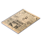 Achtergrond gebruikt papier. Oude krantenpagina's Notitieboek (Linkerzijde)