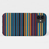 Achtergrond gele blauwe bruine strepen Case-Mate iPhone case (Achterkant (horizontaal))