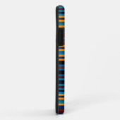 Achtergrond gele blauwe bruine strepen Case-Mate iPhone case (Achterkant/rechts)
