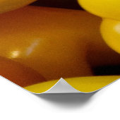 Achtergrond Gele Peppers Poster (Hoek)