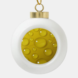 Achtergrond gele waterval keramische bal ornament