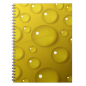 Achtergrond gele waterval notitieboek (Voorkant)