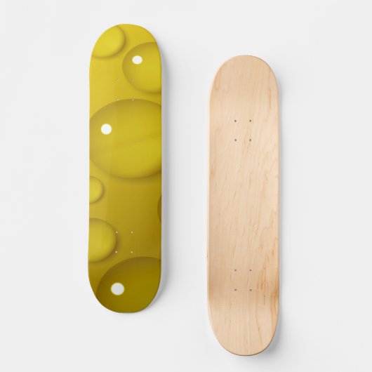 Achtergrond gele waterval persoonlijk skateboard (Voorkant)