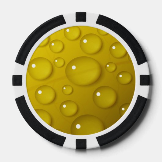 Achtergrond gele waterval poker chips (Voorkant)