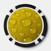 Achtergrond gele waterval poker chips (Achterkant)