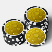 Achtergrond gele waterval poker chips (Opstapeling)