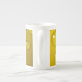 Achtergrond gele waterval porselein kop (Achterkant)