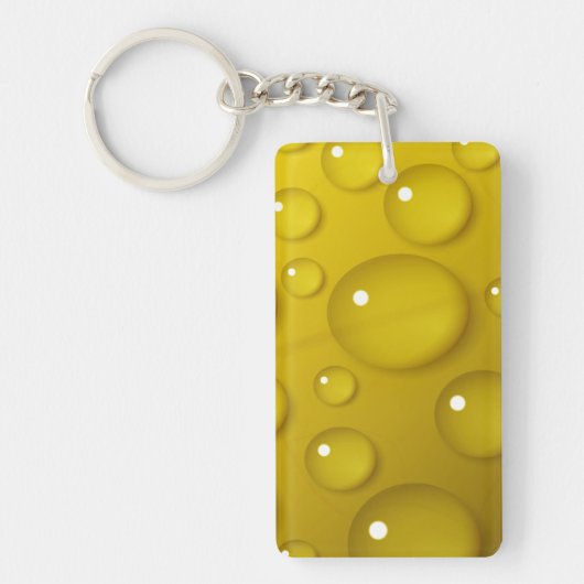 Achtergrond gele waterval sleutelhanger (Voorkant)