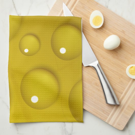 Achtergrond gele waterval theedoek (Quarter Fold)