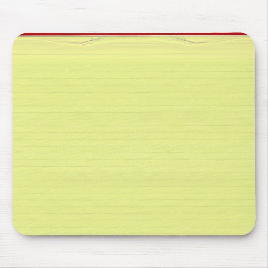 Achtergrond gelijnd schoolpapier muismat (Voorkant)