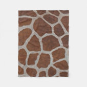 Achtergrond Giraffe Afdrukpatroon Fleece Deken (Voorkant)