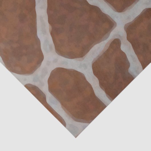 Achtergrond Giraffe Afdrukpatroon Tissuepapier (Detail)