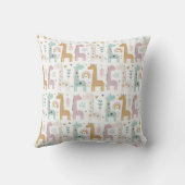 Achtergrond Giraffe en regenboog Kussen (Achterkant)