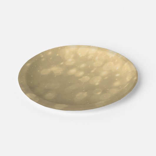 Achtergrond - Gold Bokeh Glitter Lights Papieren Bordje (Gekanteld)