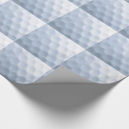 Achtergrond Golf Ball Print Pattern Cadeaupapier (Hoek)