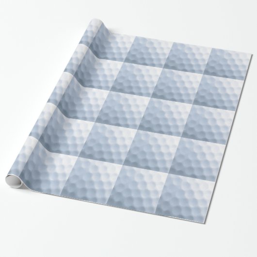 Achtergrond Golf Ball Print Pattern Cadeaupapier (Uitgerold)