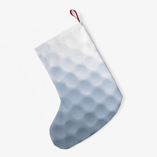 Achtergrond Golf Ball Print Pattern Kleine Kerstsok (Achterkant (Hangend))