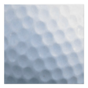 Achtergrond Golf Ball Print Pattern Poster