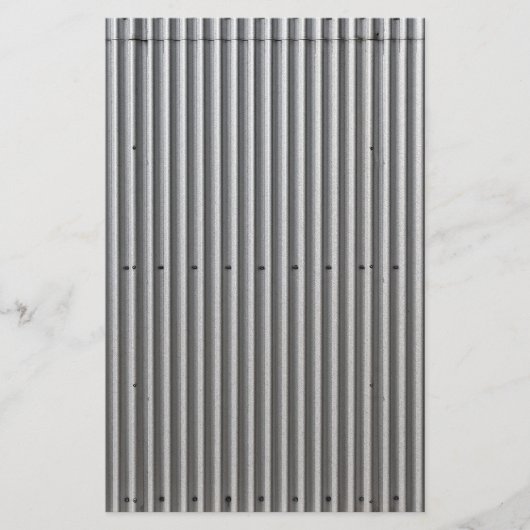 Achtergrond golfmetaal briefpapier (Voorkant)