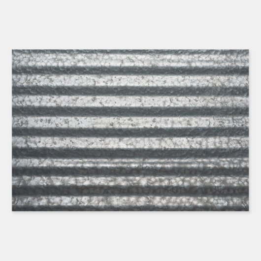 Achtergrond golfmetaal inpakpapier vel (Voorkant)