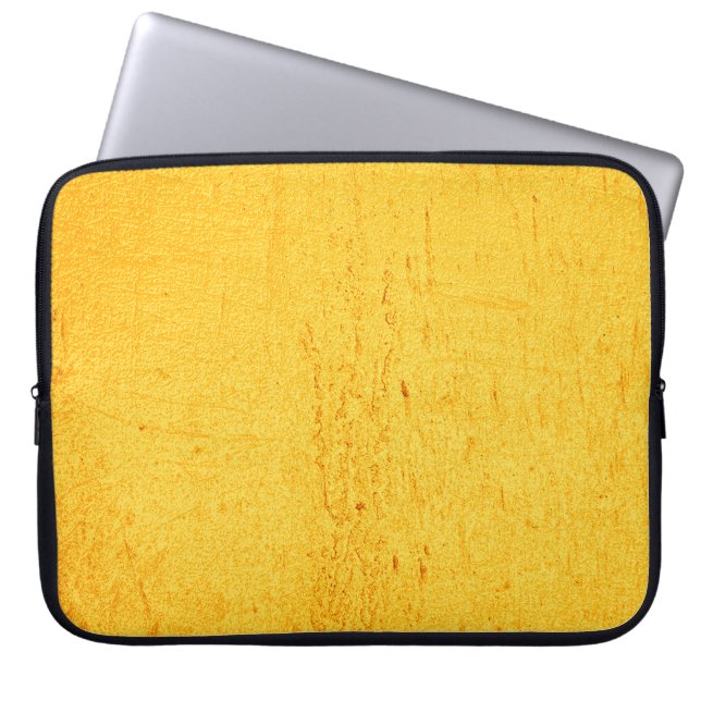 Achtergrond gouden textuur geel laptop sleeve (Voorkant)
