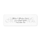 Achtergrond Grijs - de Etiketten van het Adres van (Voorkant)