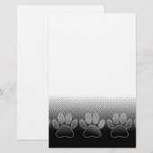 Achtergrond grijs en wit snijpad briefpapier (Voorkant / Achterkant)