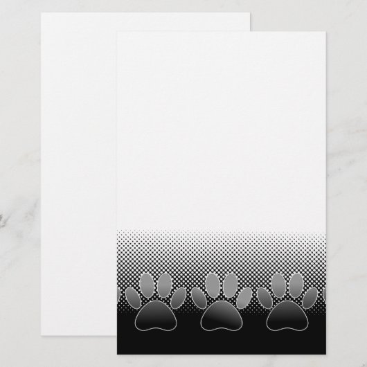 Achtergrond grijs en wit snijpad briefpapier (Voorkant / Achterkant)