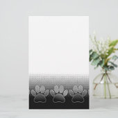 Achtergrond grijs en wit snijpad briefpapier (Staand voorkant)