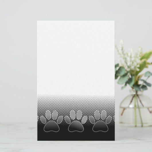 Achtergrond grijs en wit snijpad briefpapier (Staand voorkant)