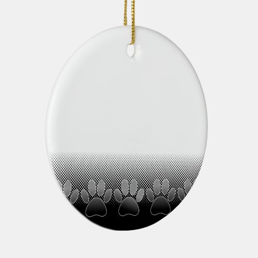 Achtergrond grijs en wit snijpad keramisch ornament (Rechts)