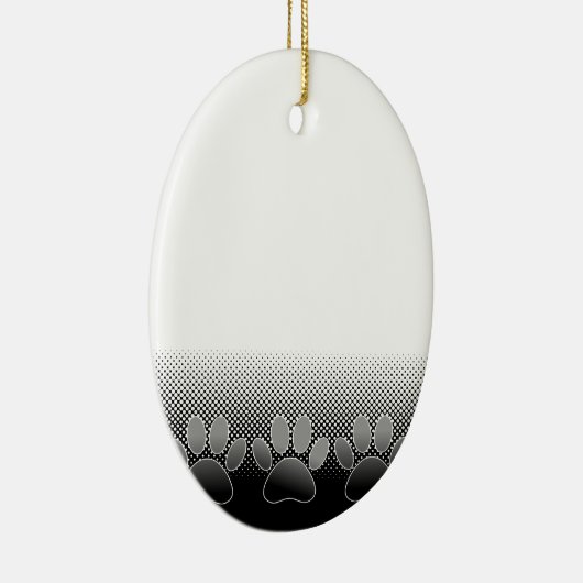 Achtergrond grijs en wit snijpad keramisch ornament (Rechts)