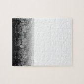 Achtergrond grijs en wit snijpad legpuzzel (Horizontaal)