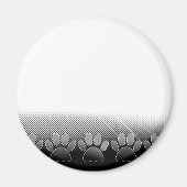 Achtergrond grijs en wit snijpad magneet (Voorkant)