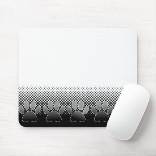 Achtergrond grijs en wit snijpad muismat (Met muis)