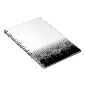 Achtergrond grijs en wit snijpad notitieboek (Rechterzijde)