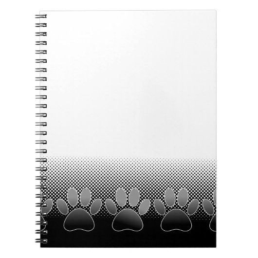 Achtergrond grijs en wit snijpad notitieboek (Voorkant)