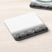 Achtergrond grijs en wit snijpad onderzetter (Linkerzijde)