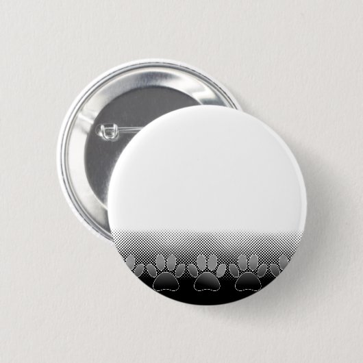 Achtergrond grijs en wit snijpad ronde button 5,7 cm (Voorkant /achterkant)