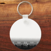 Achtergrond grijs en wit snijpad sleutelhanger (Voorkant)