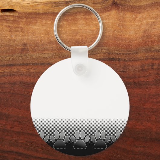 Achtergrond grijs en wit snijpad sleutelhanger (Voorkant)