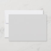 Achtergrond Grijs Sjabloon - RSVP-reactiekaart (Achterkant)