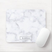 Achtergrond grijze faux marmer muismat (Met muis)