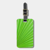 Achtergrond groen palmblad bagagelabel (Voorkant verticaal)